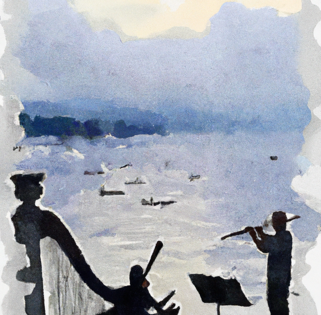 Harfe und Querflöte am See